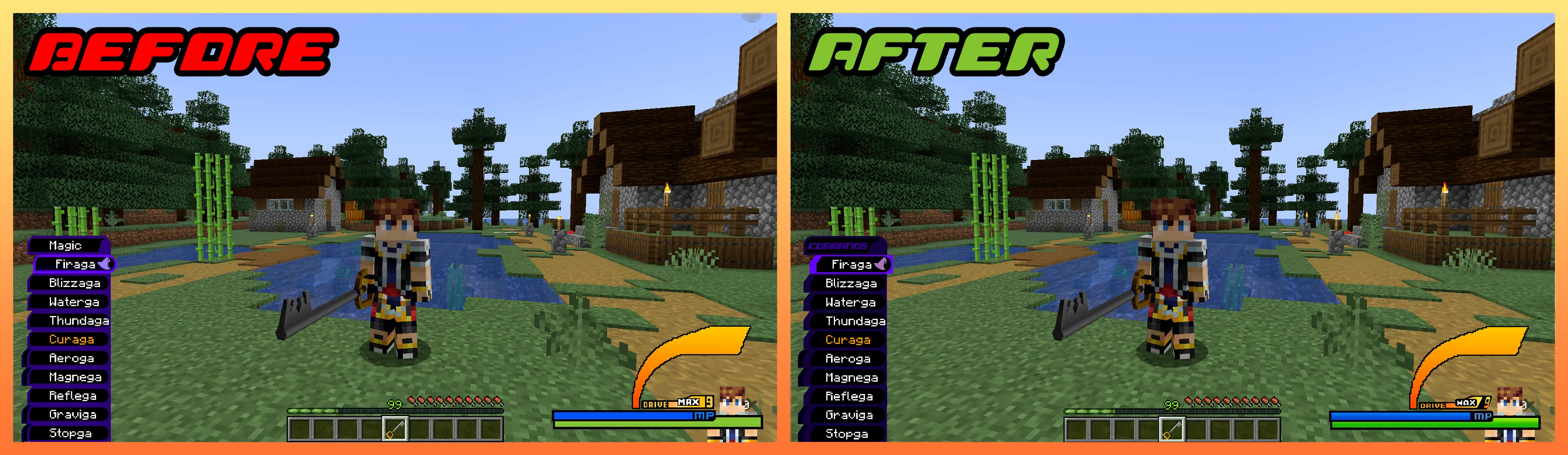 Kingdom Hearts 2 GUI for Kingdom Keys 2 — скриншот 4 (Текстуры, Minecraft)