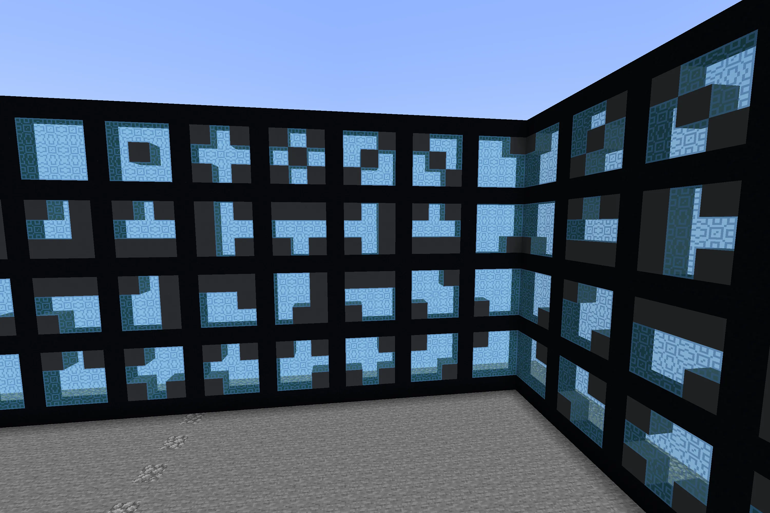 Connected_Clean_Glass_Fusion, Текстуры, Minecraft