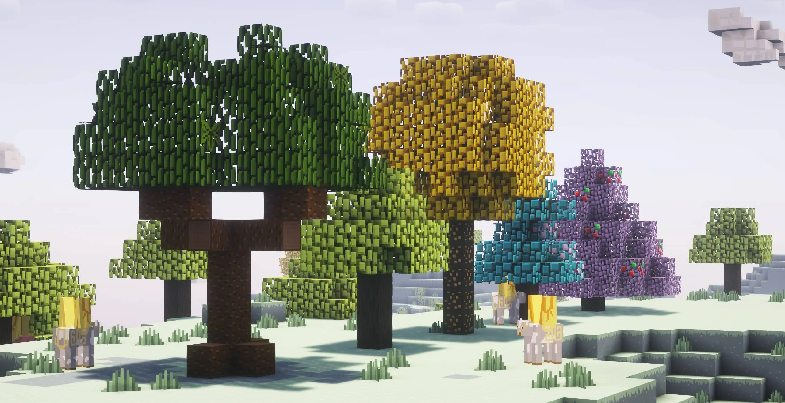 Plastic Better Leaves x Bare Bones, Текстуры, Minecraft