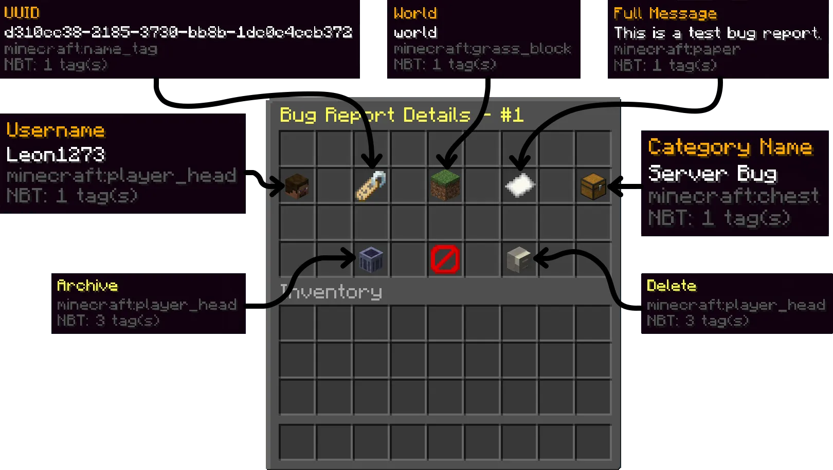 Bug Tracker — скриншот 2 (Плагины, Minecraft)