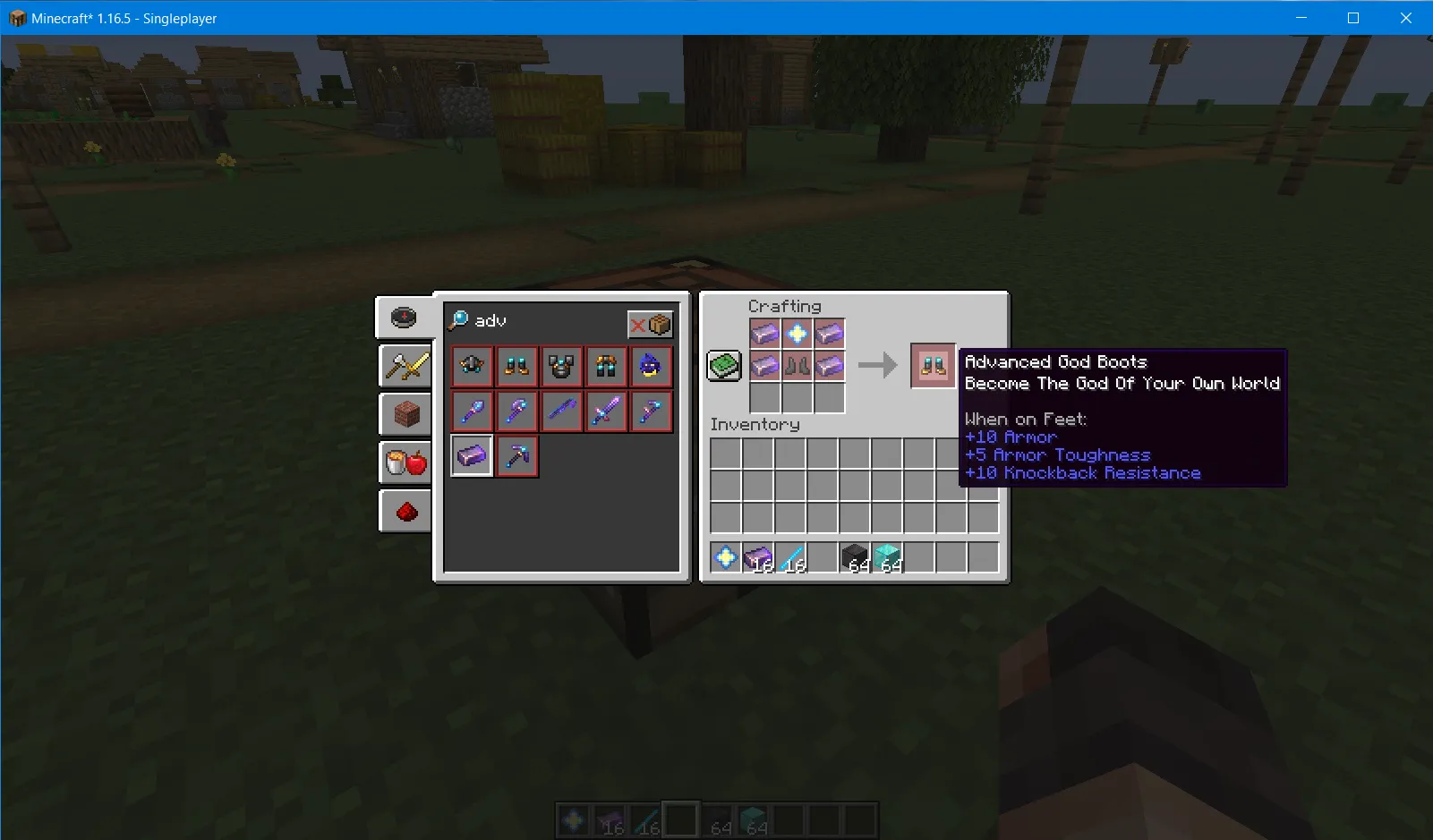 Advanced God Armour, Моды, Minecraft