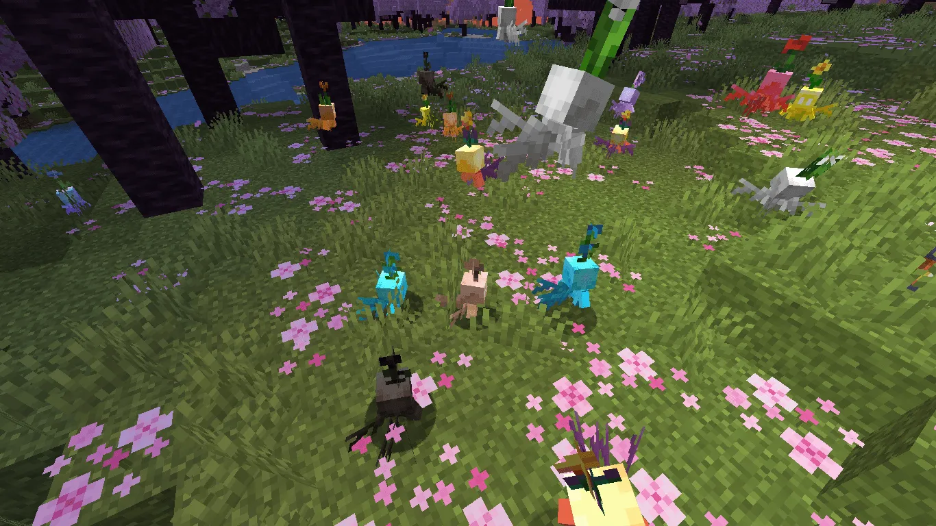 Flowery allay, Текстуры, Minecraft