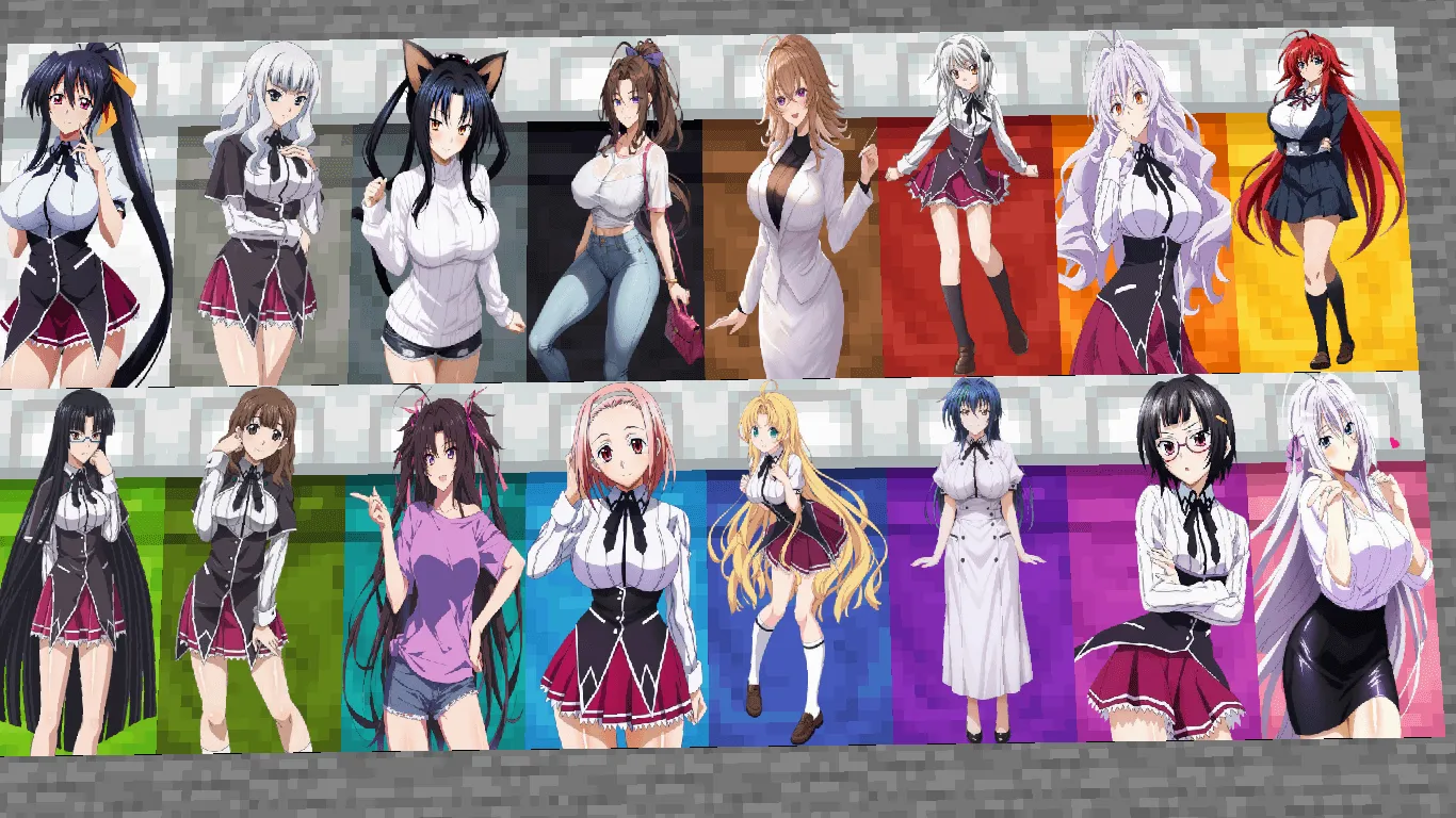 DxD waifu Beds — скриншот 1 (Текстуры, Minecraft)
