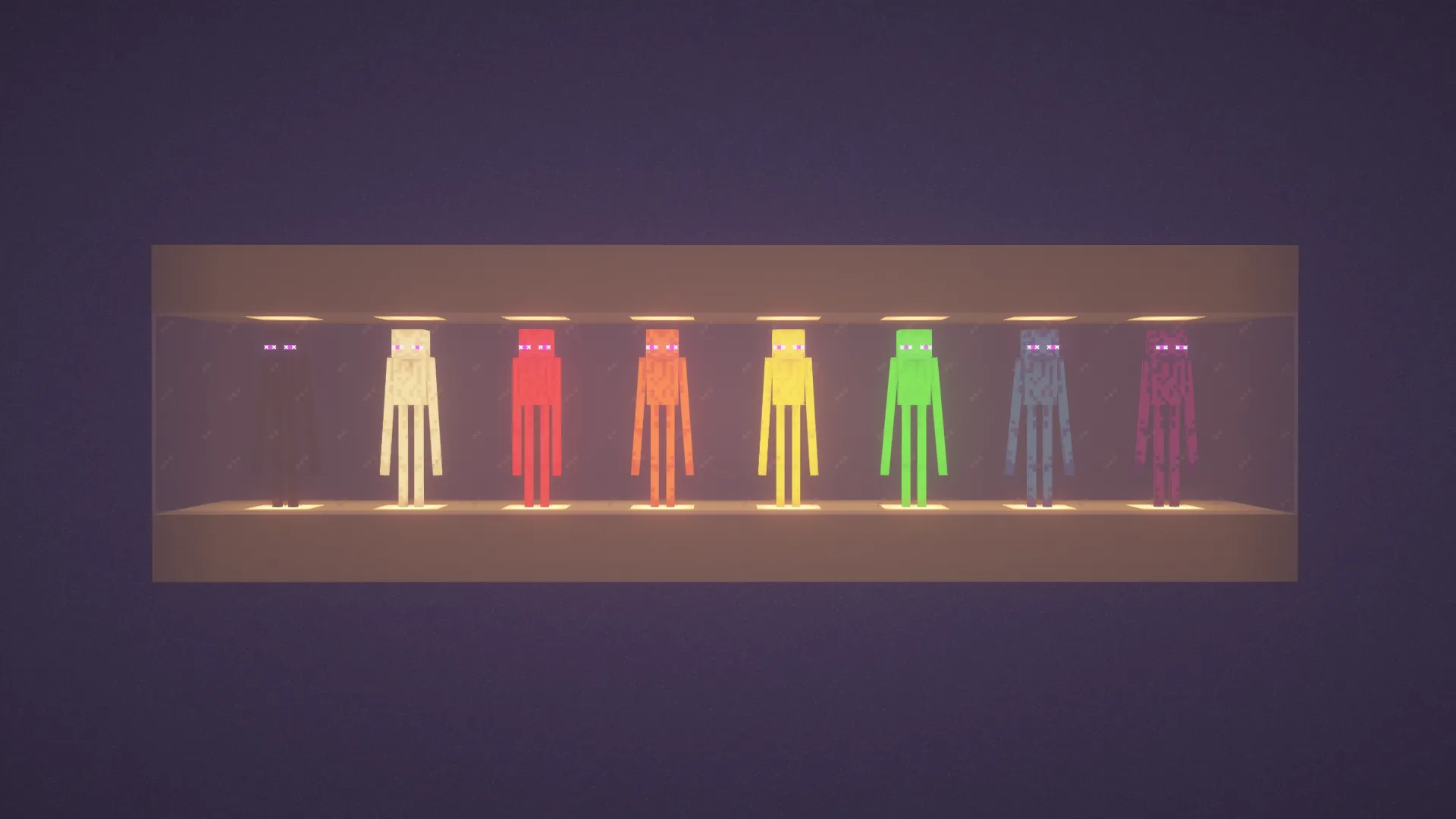 Colourful Endermen — скриншот 2 (Текстуры, Minecraft)