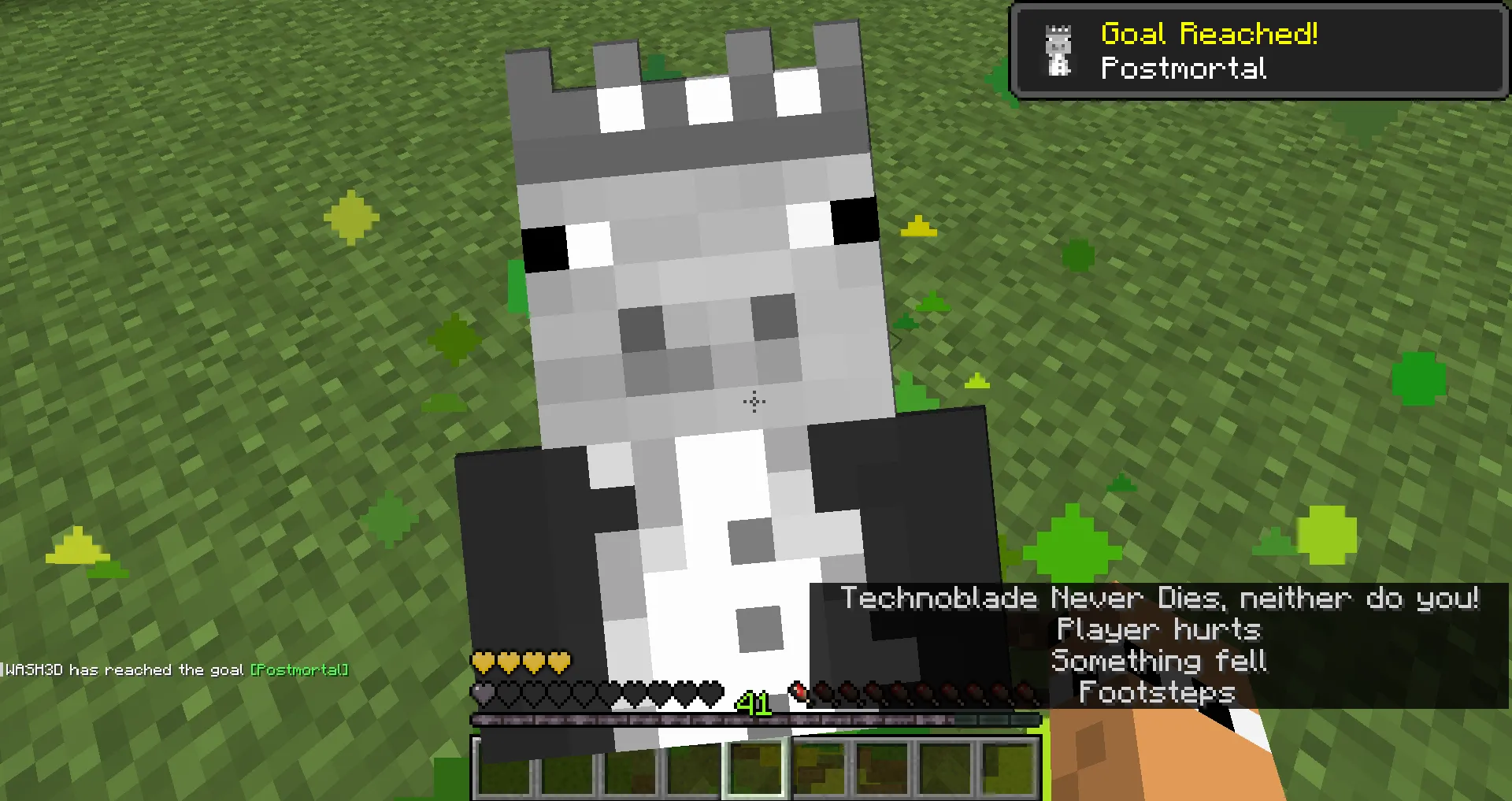 WASH3D's Black & White Technoblade Totem — скриншот 1 (Текстуры, Minecraft)