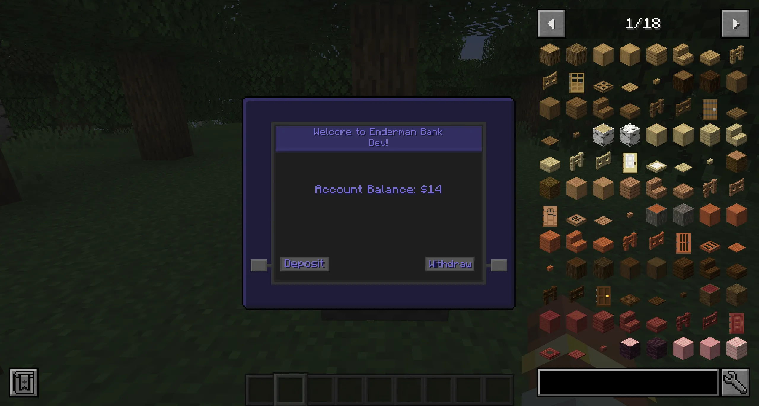 SimpleEconomy - Enderman Bank, Моды, Minecraft