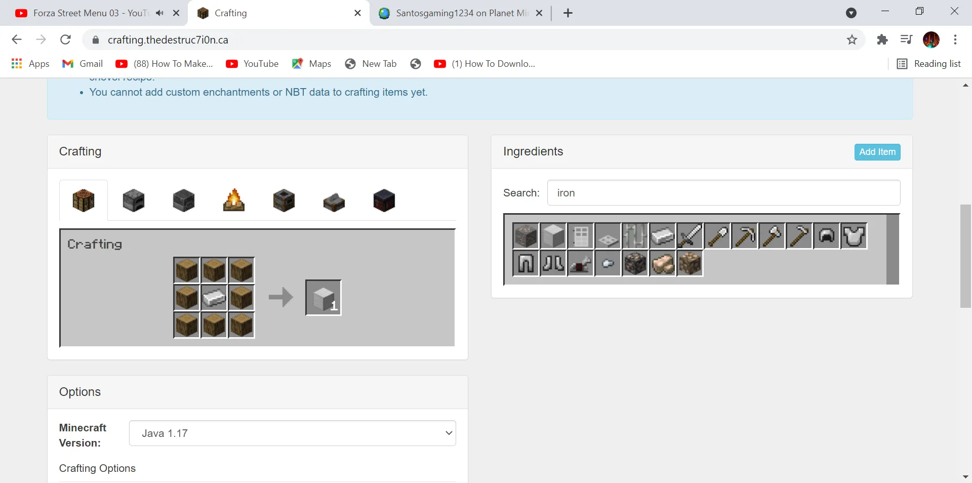 Combine And Upgrade Structures And Craftable Custom Tree, Моды, Minecraft