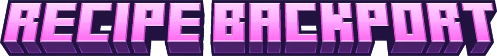 BackPort Recipes — скриншот 5 (Моды, Minecraft)