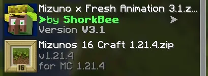 Mizuno x Fresh Animations — скриншот 2 (Текстуры, Minecraft)