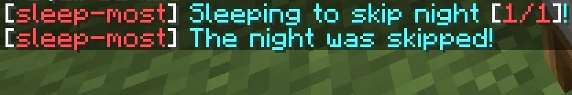 Sleep-most, Плагины, Minecraft