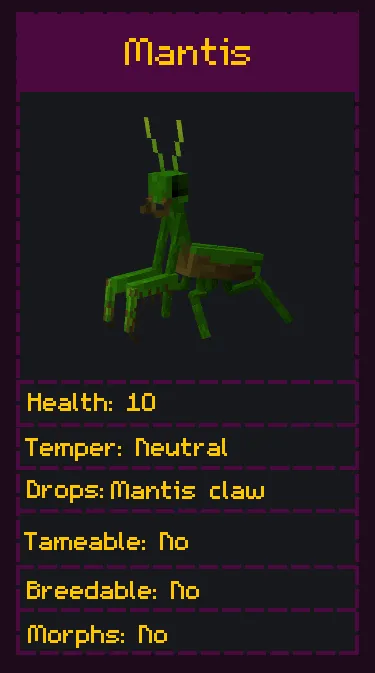 Alex's Herps, Моды, Minecraft