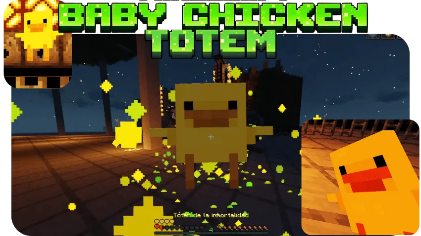 New Baby Chicken Totem - Cutest Drop Edition — скриншот 1 (Текстуры, Minecraft)