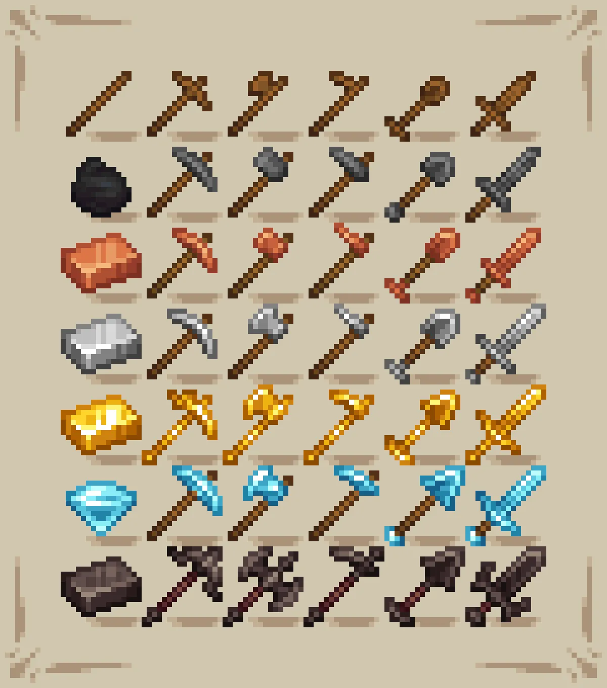 - New World -, Текстуры, Minecraft