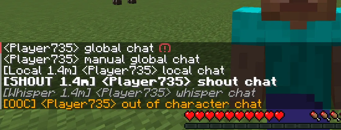 RPChat — скриншот 1 (Моды, Minecraft)