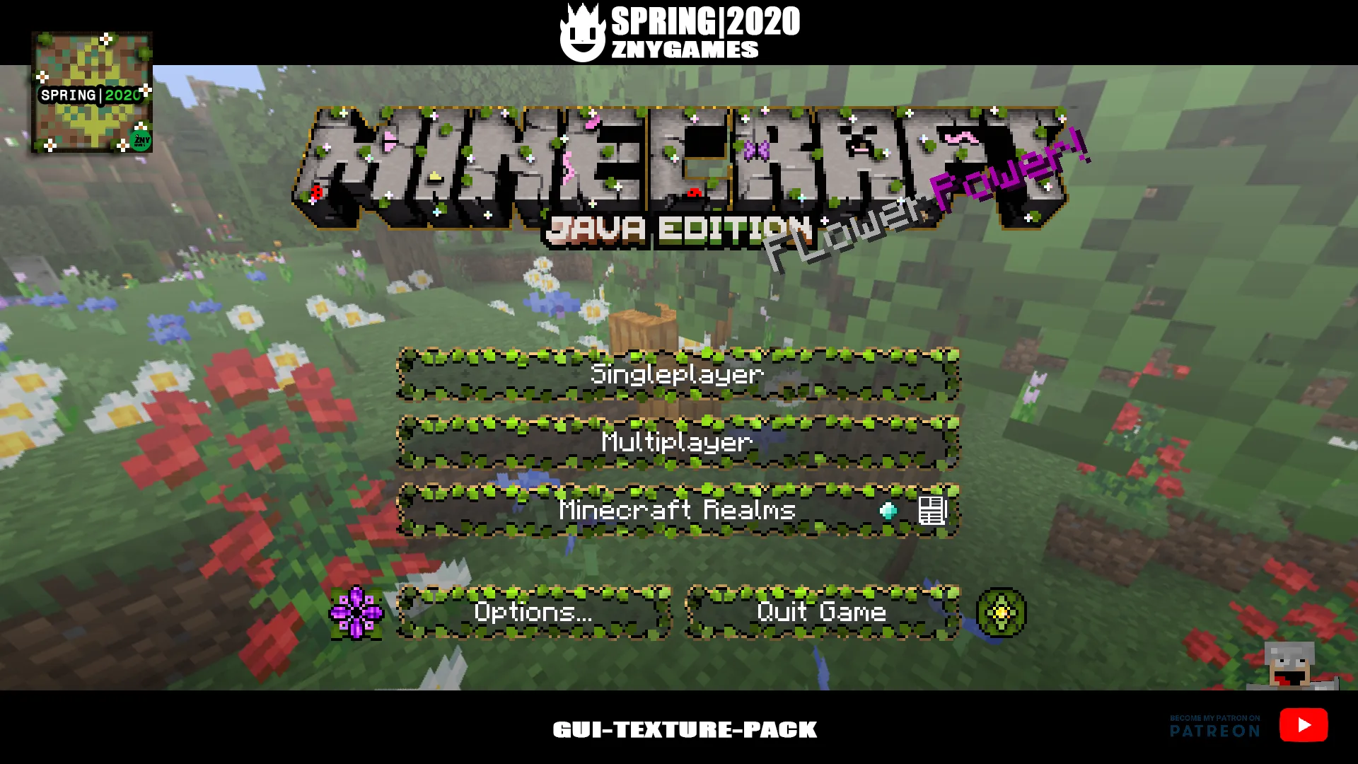 Spring|2020 🌻🌼🌷 - GUI-TEXTURE-PACK — скриншот 12 (Текстуры, Minecraft)