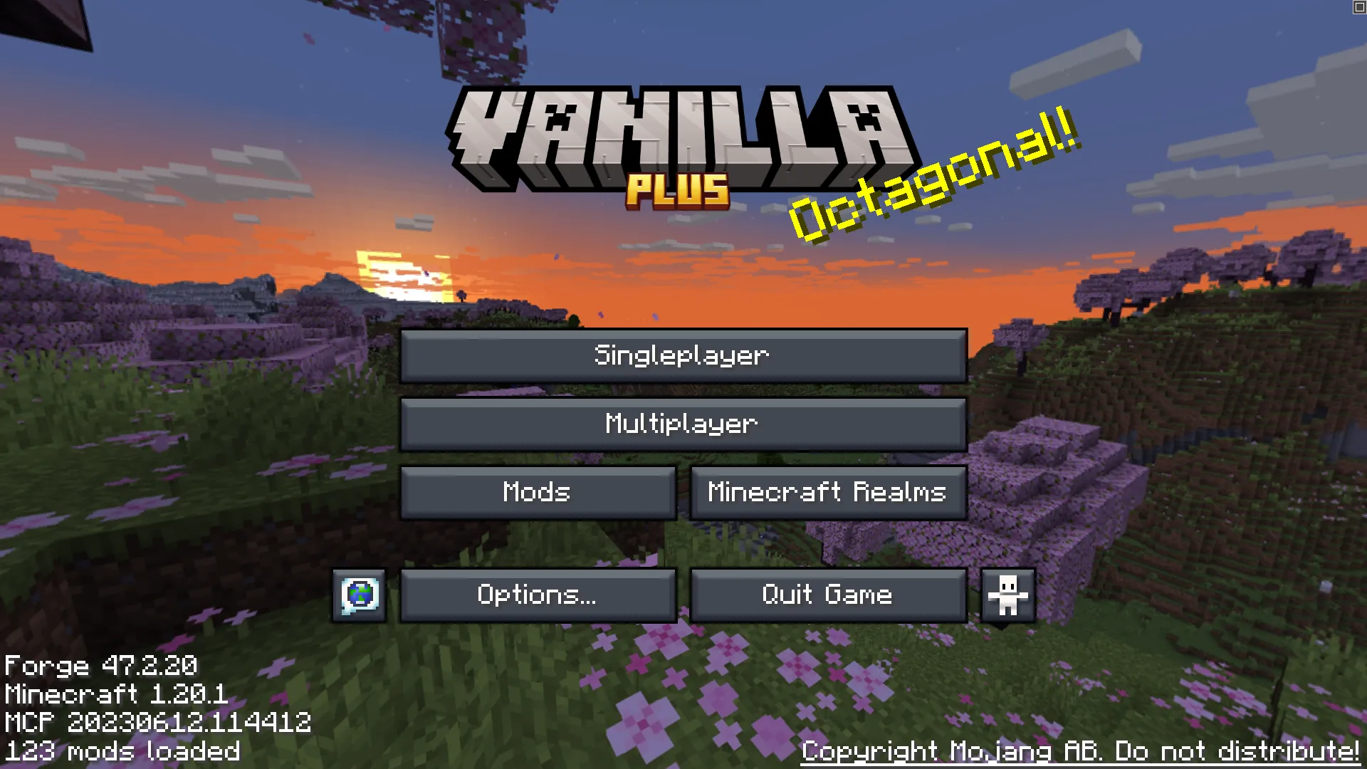 V+ Title Screen — скриншот 1 (Текстуры, Minecraft)