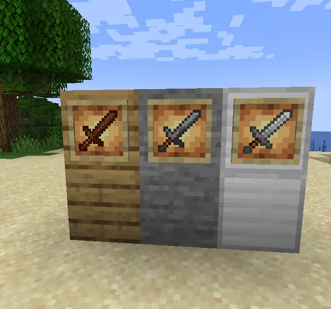 Swords Redesigned, Текстуры, Minecraft