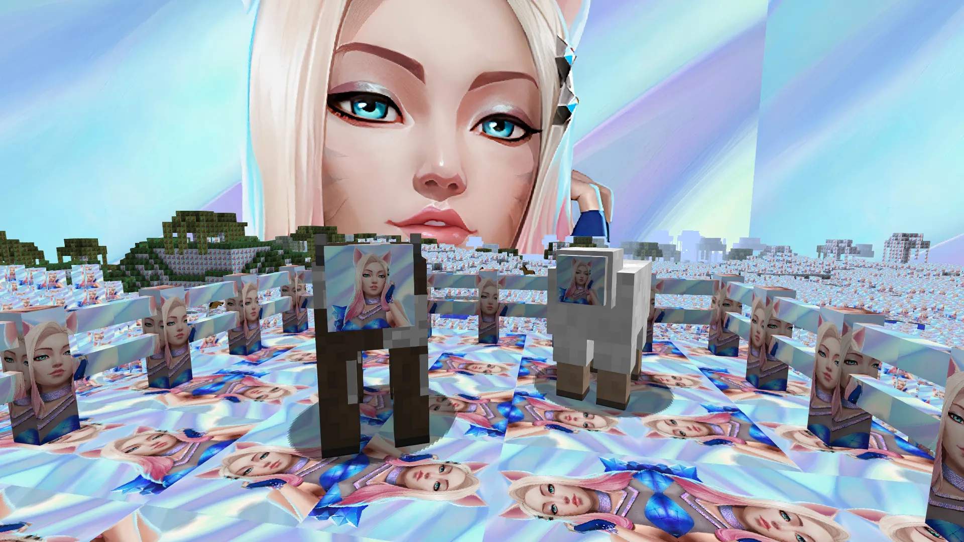 K/DA Ahri 256x (Meme Pack), Текстуры, Minecraft