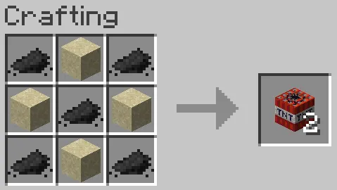Black gunpowder, Моды, Minecraft