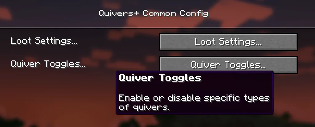 Quivers+, Моды, Minecraft