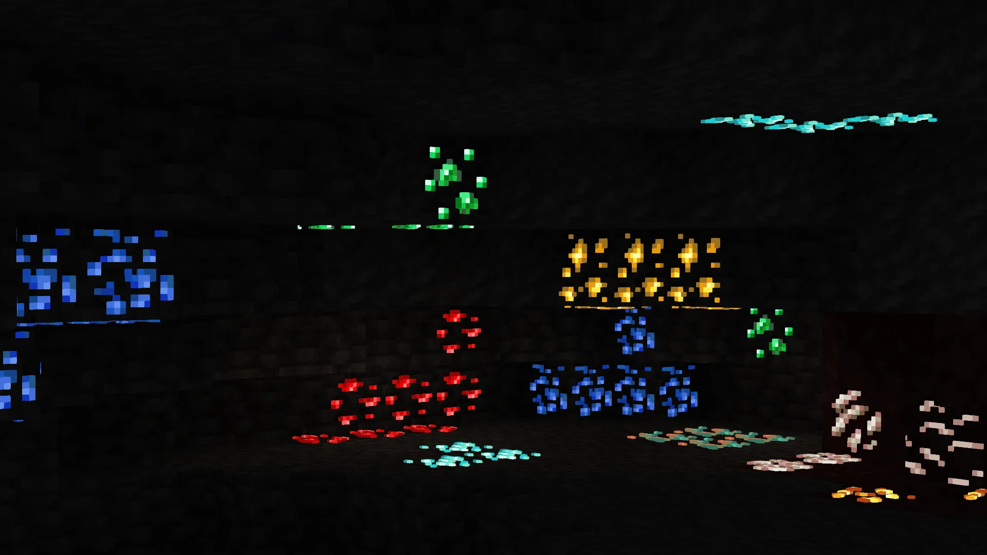 FA_Glowing Ores — скриншот 3 (Текстуры, Minecraft)