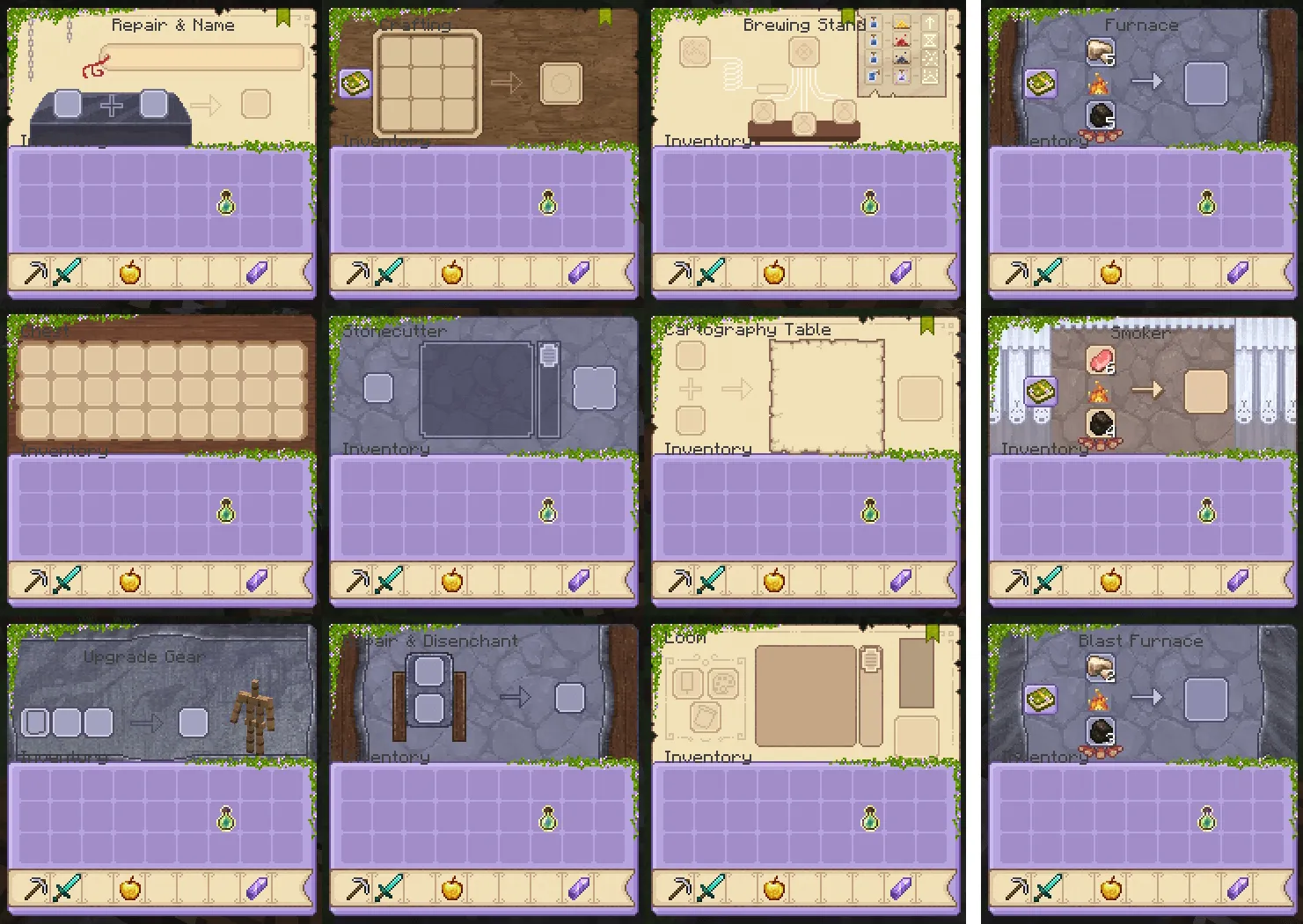 LilacSweet GUI, Текстуры, Minecraft