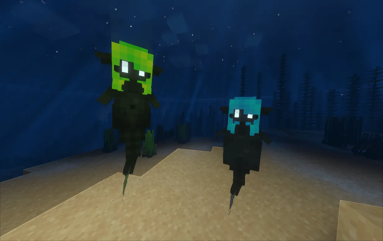 Monsters&Girls: Secrets of Mermaids — скриншот 7 (Моды, Minecraft)