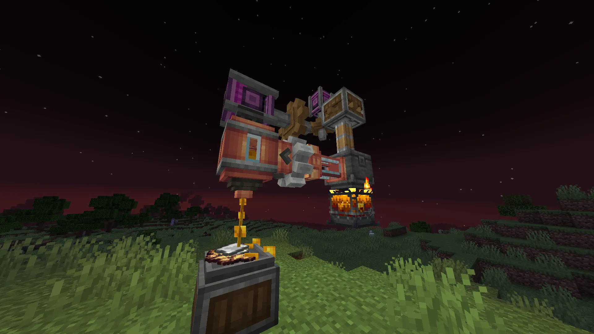 Create: The brass Knight — скриншот 1 (Моды, Minecraft)