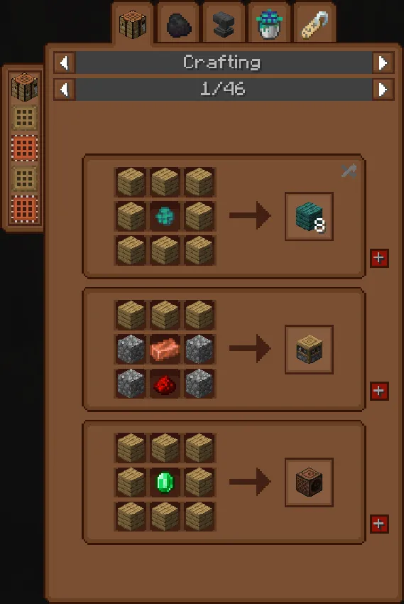Immersive Interfaces - Roughly Enough Items (REI) — скриншот 2 (Текстуры, Minecraft)