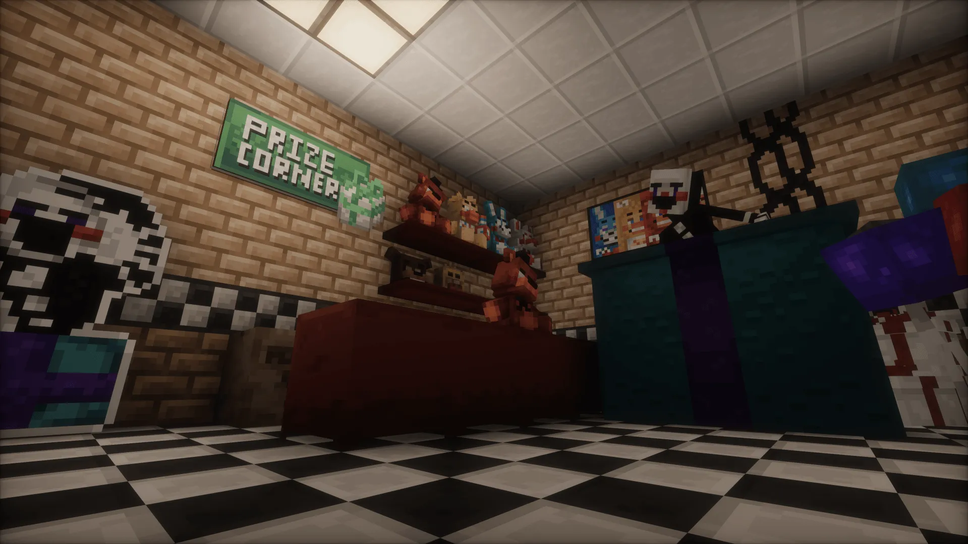 FNaF: Ultimate Universe, Карты, Minecraft