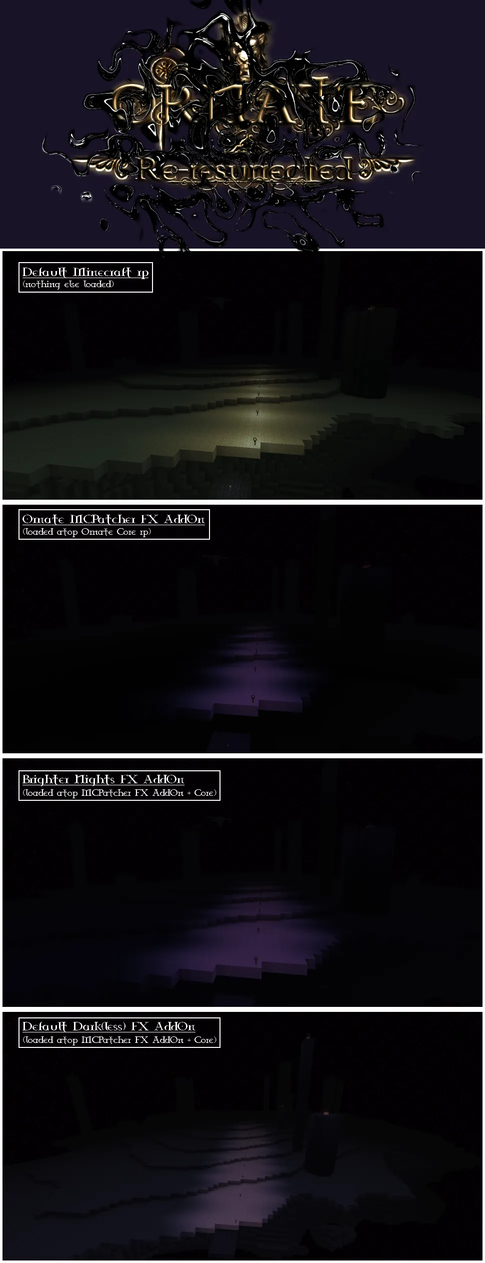 Ornate 5 Re-resurrected - FX - Default dark(less) AddOn, Текстуры, Minecraft