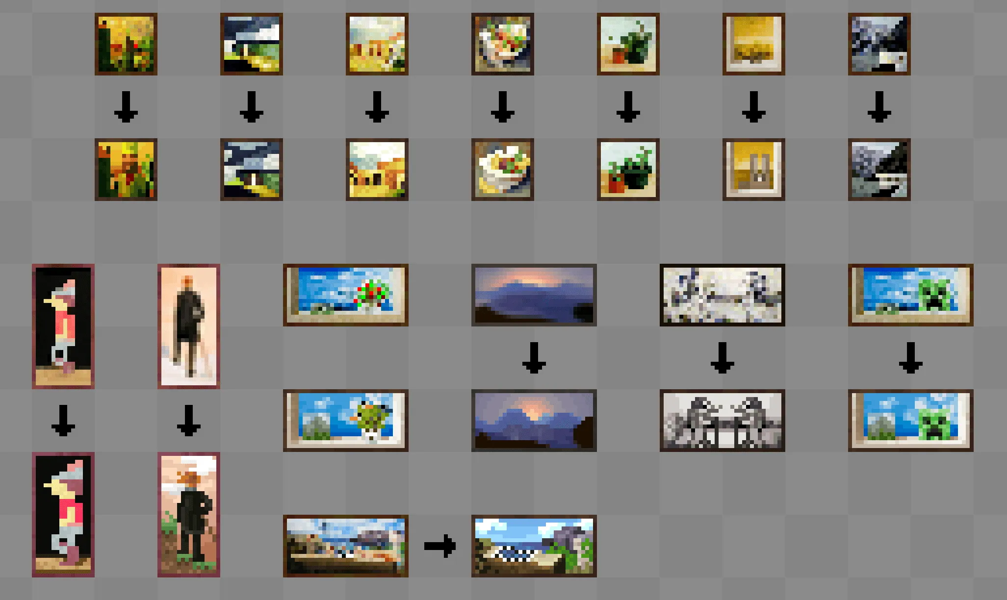 Reimagined Paintings — скриншот 1 (Текстуры, Minecraft)