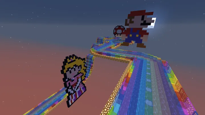 Mario Kart Ice 2 — скриншот 1 (Карты, Minecraft)