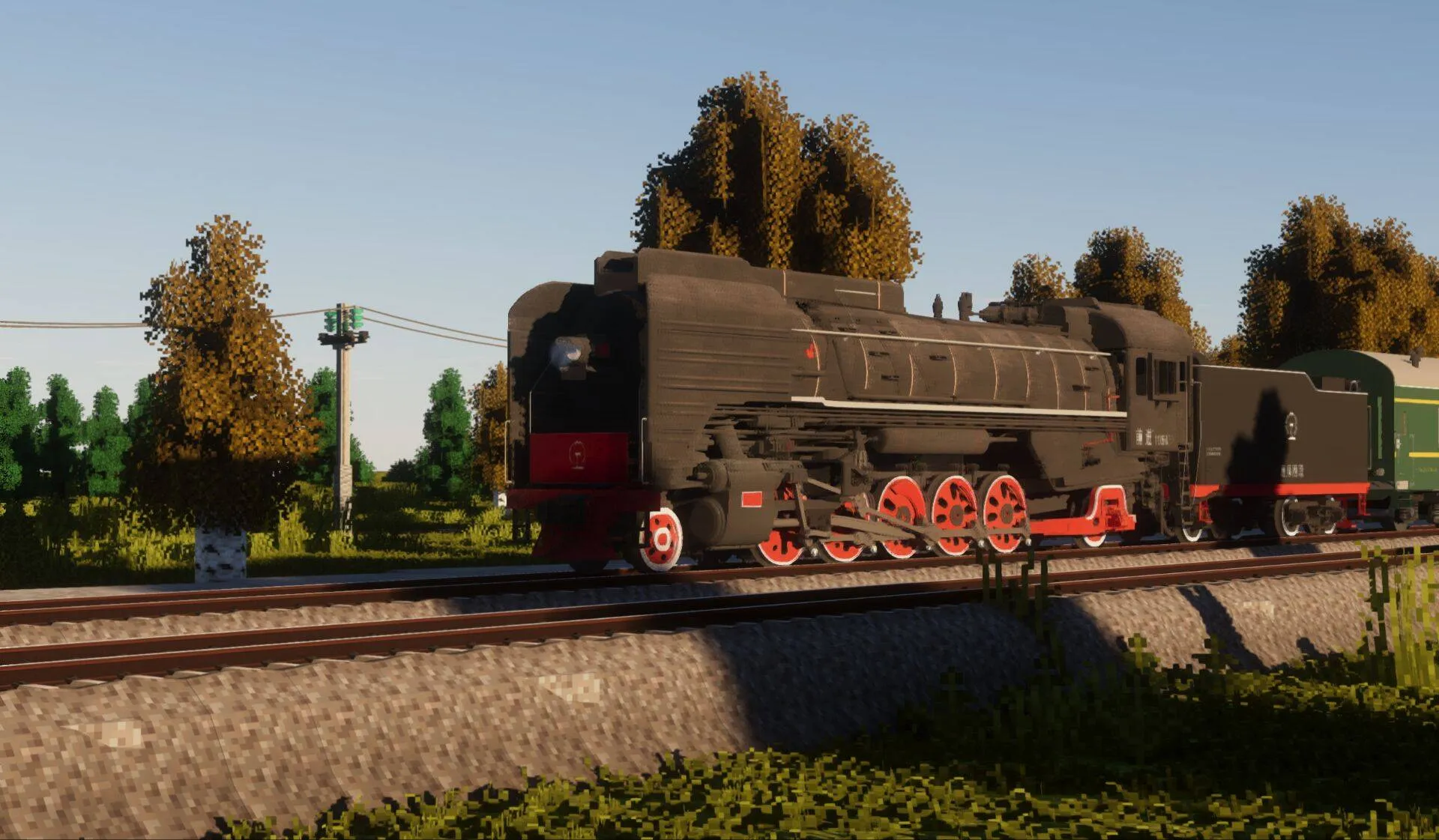 [IR/Immersive Railroading]QJ Class steam locomotive — скриншот 3 (Текстуры, Minecraft)