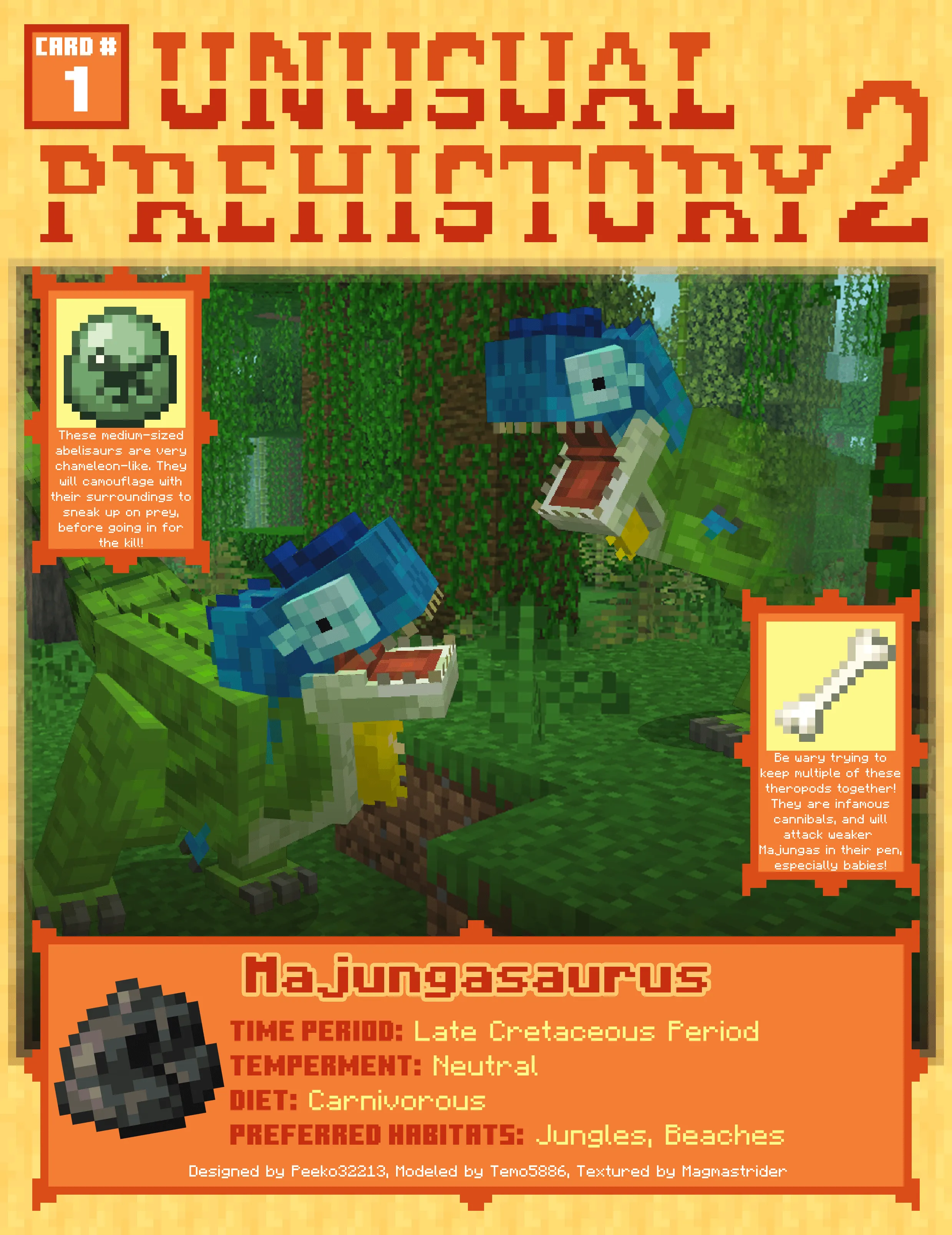 Unusual Prehistory 2, Моды, Minecraft