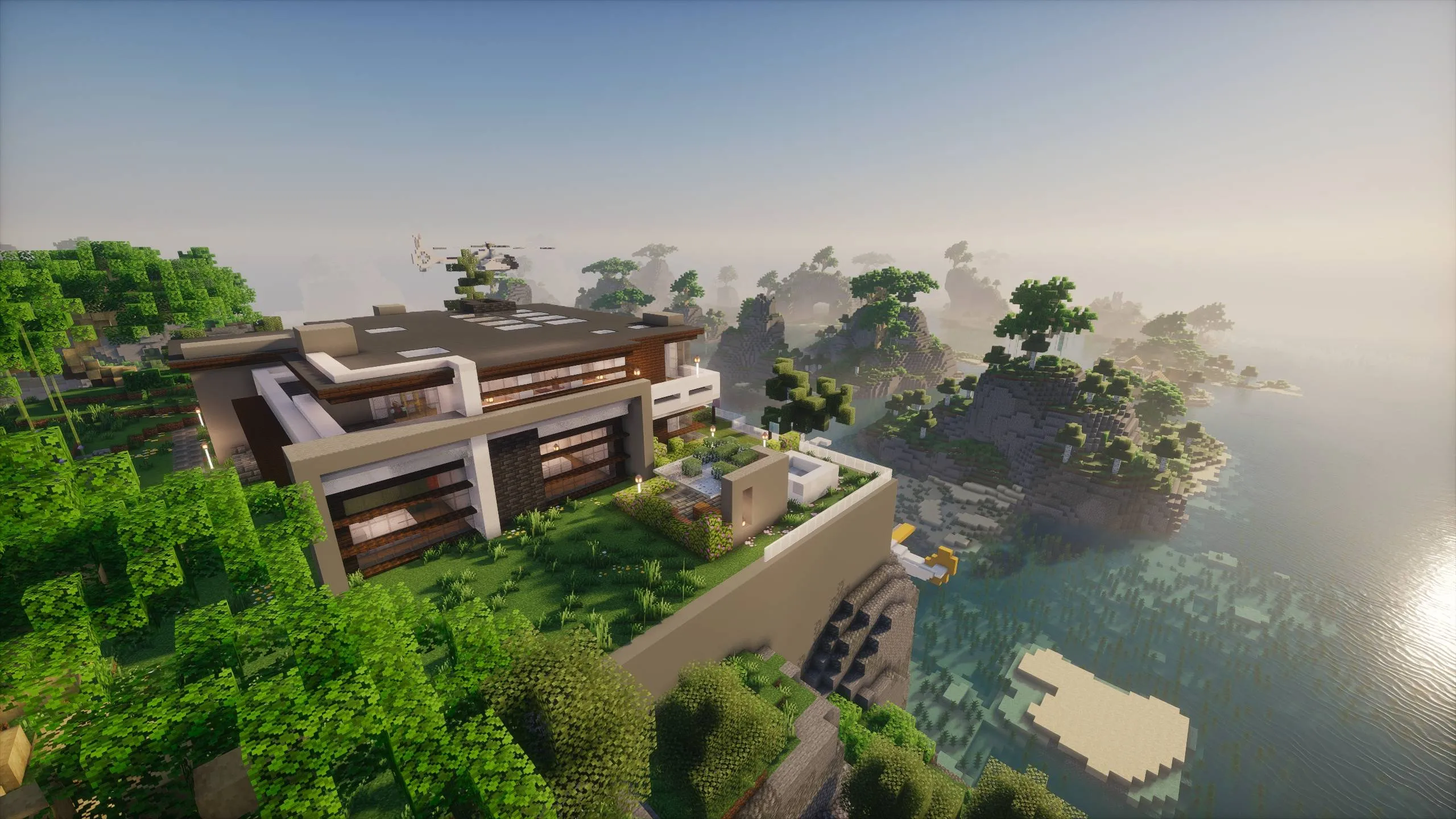 Modern Mansion - Survival Spawn — скриншот 9 (Карты, Minecraft)
