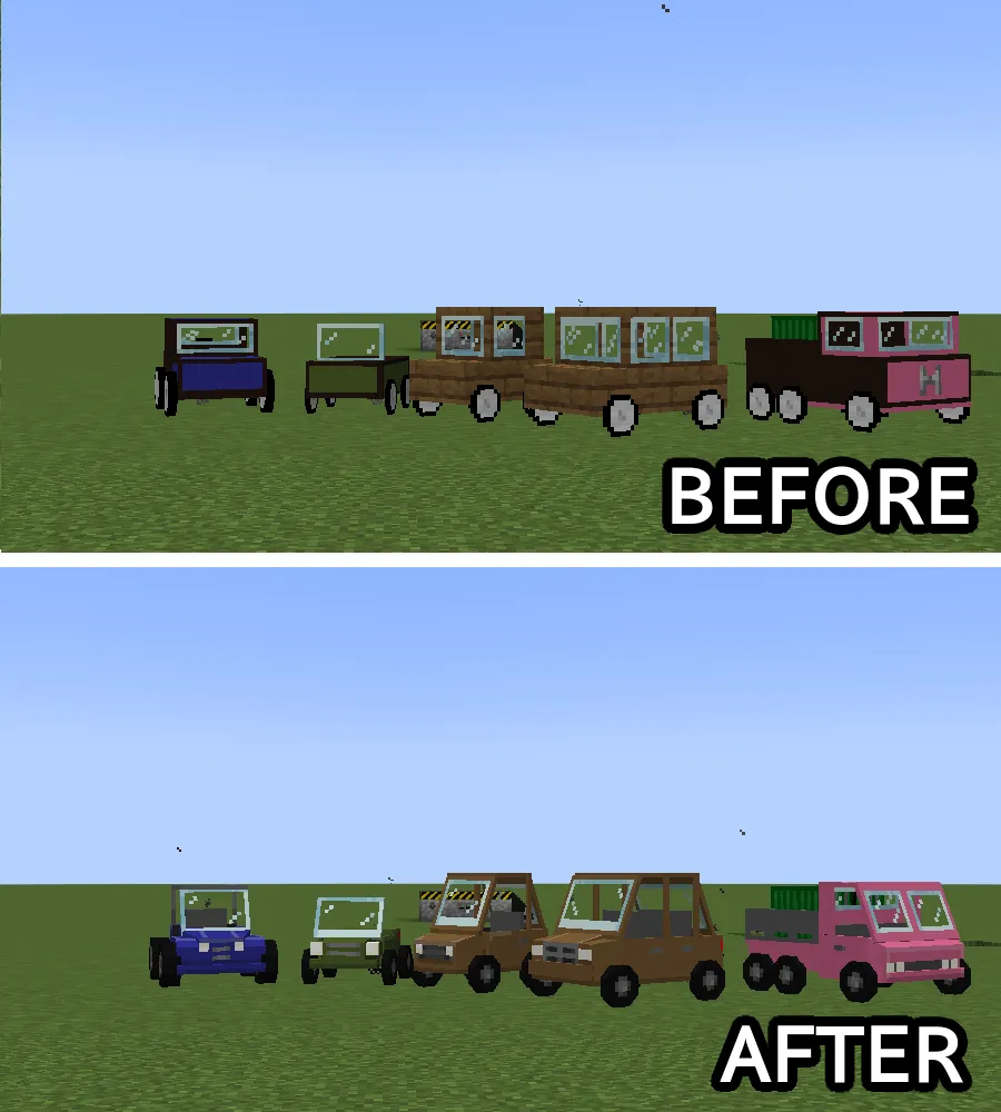 Ultimate Car Mod-Custom Models Pack, Текстуры, Minecraft