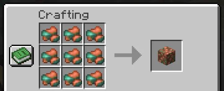 Old Raw Copper, Текстуры, Minecraft