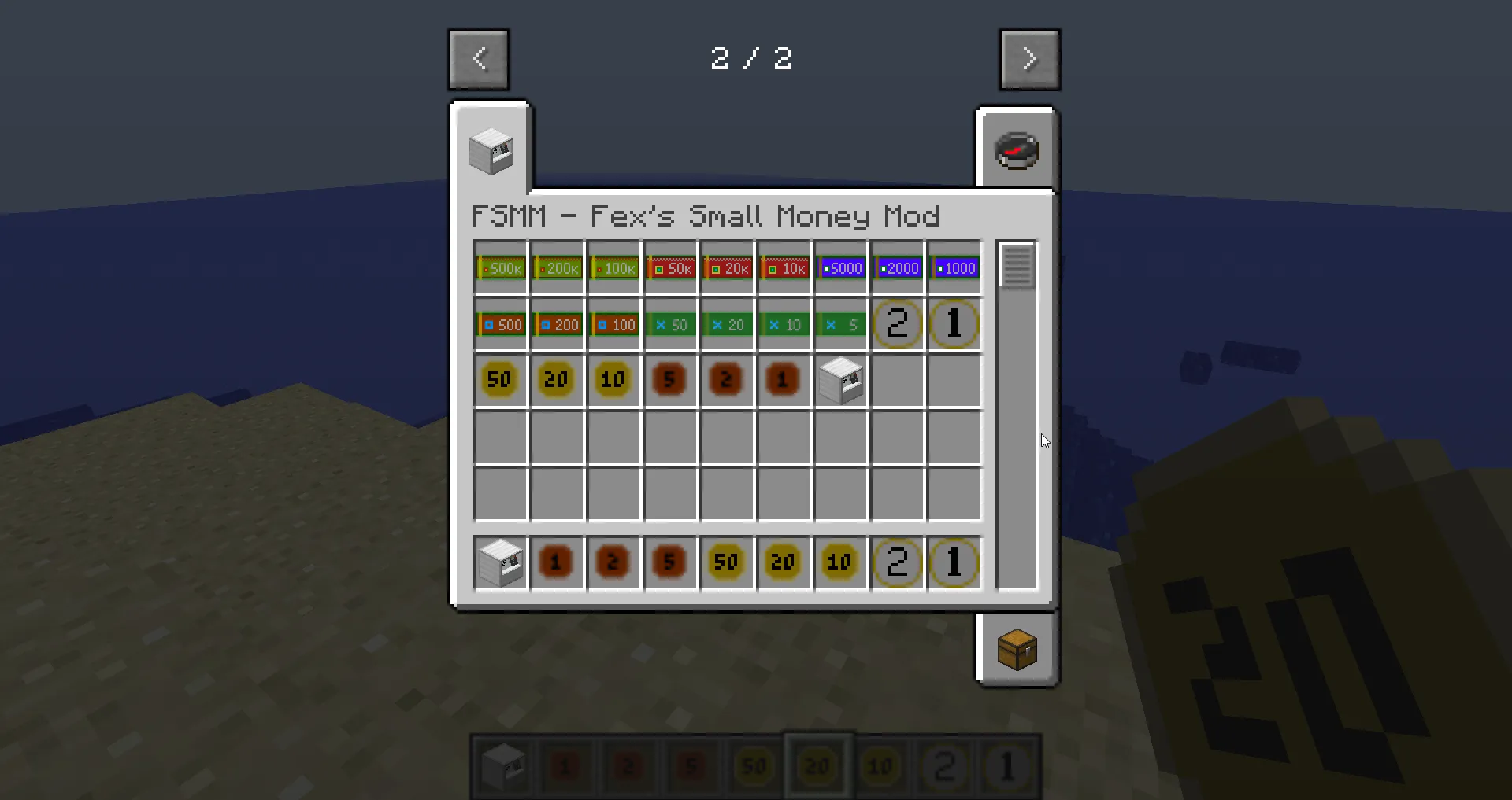 FSMM - Fex's Small Money Mod, Моды, Minecraft