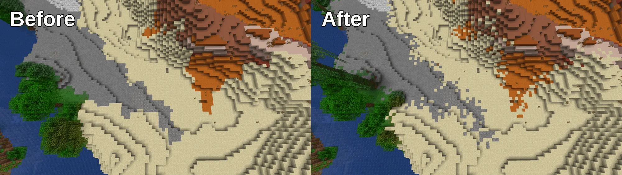 Pufferfish's Biome Dither [Fabric & Forge & NeoForge], Моды, Minecraft