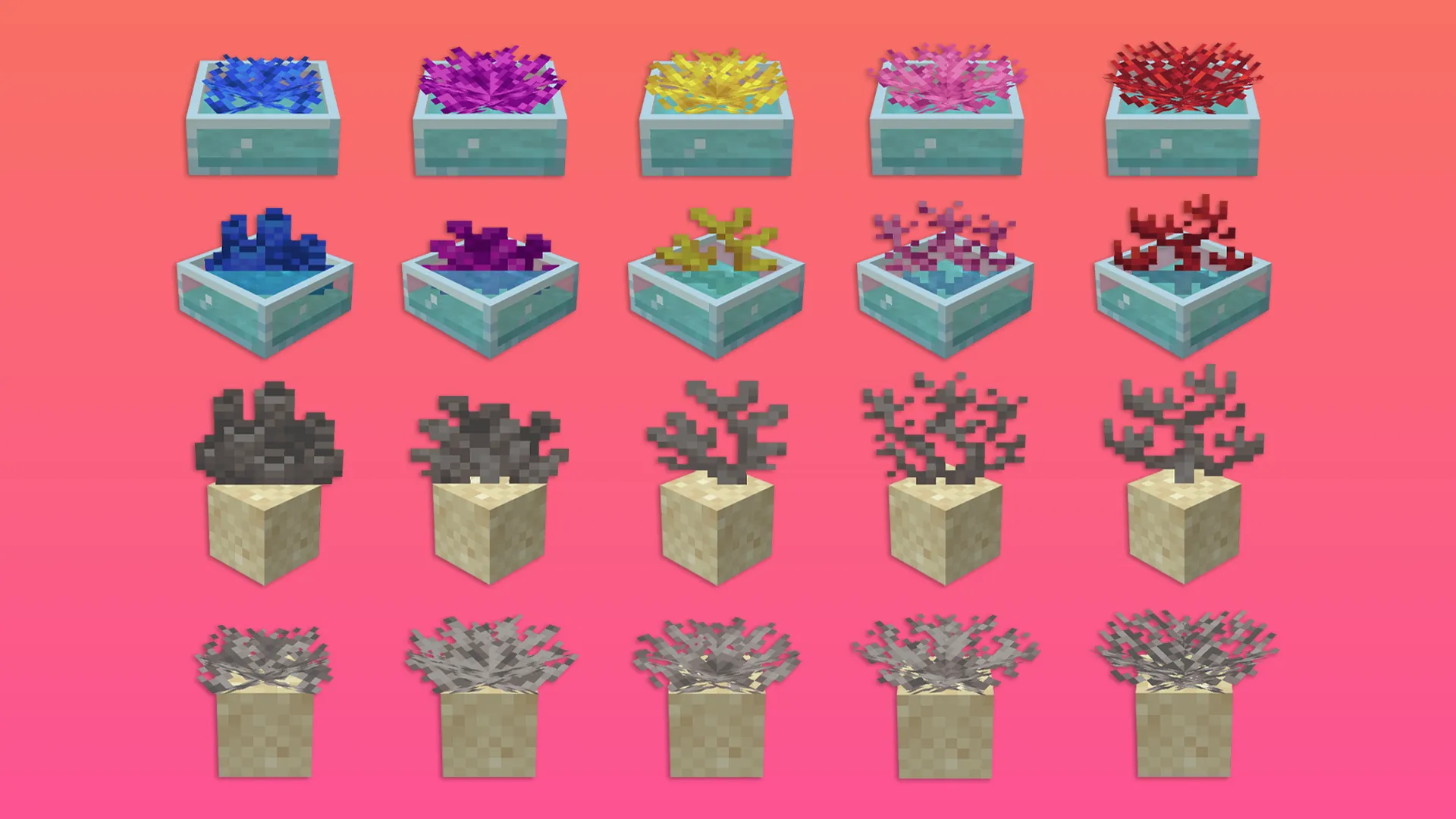 Fresh Flowers and Plants, Текстуры, Minecraft
