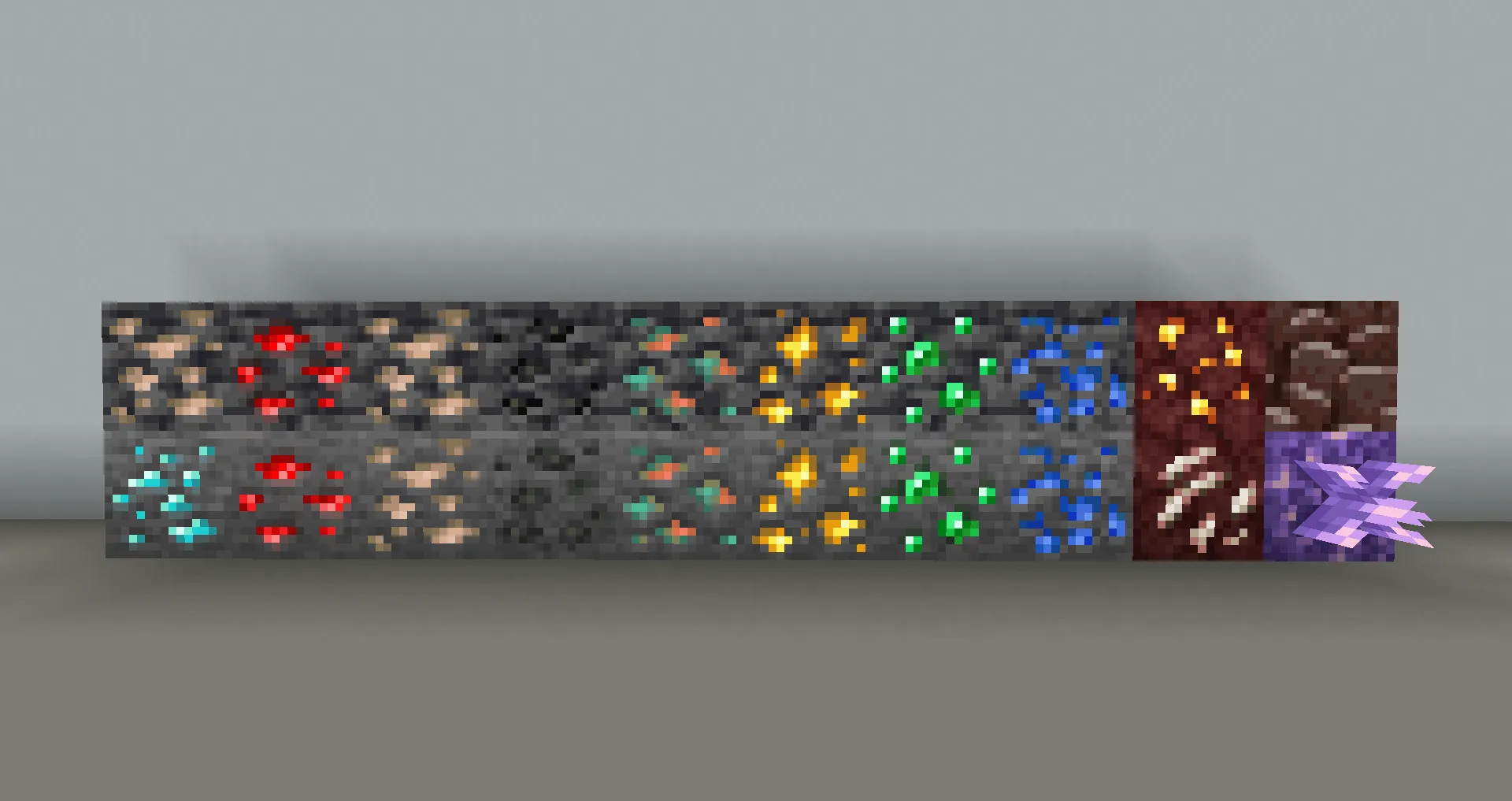 Glowing Ores Plus — скриншот 4 (Текстуры, Minecraft)