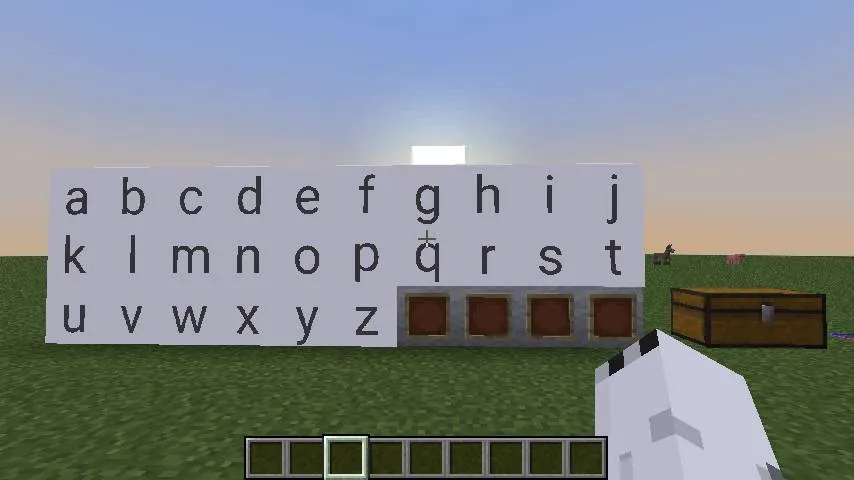 Alphanumeric — скриншот 2 (Кастомизации, Minecraft)