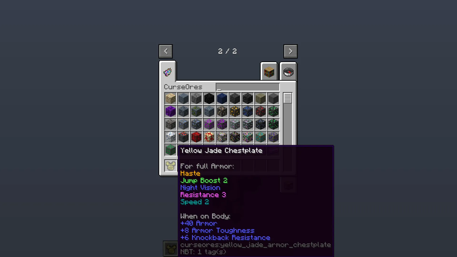 CurseOres, Моды, Minecraft