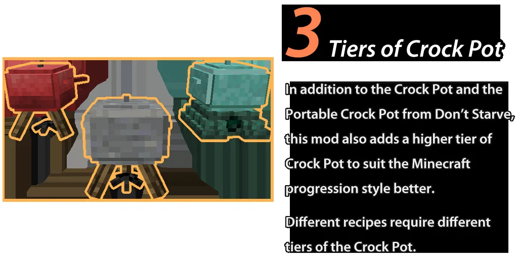Crock Pot — скриншот 3 (Моды, Minecraft)
