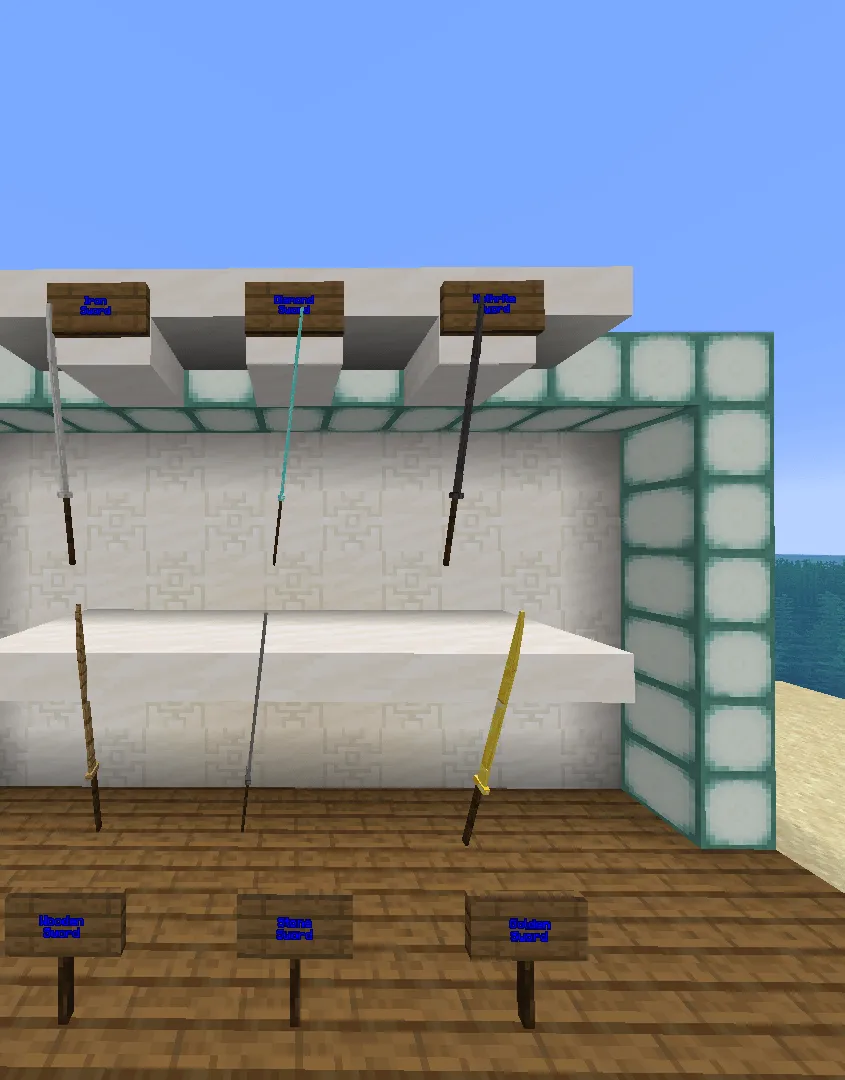 Long Sword 3D, Текстуры, Minecraft