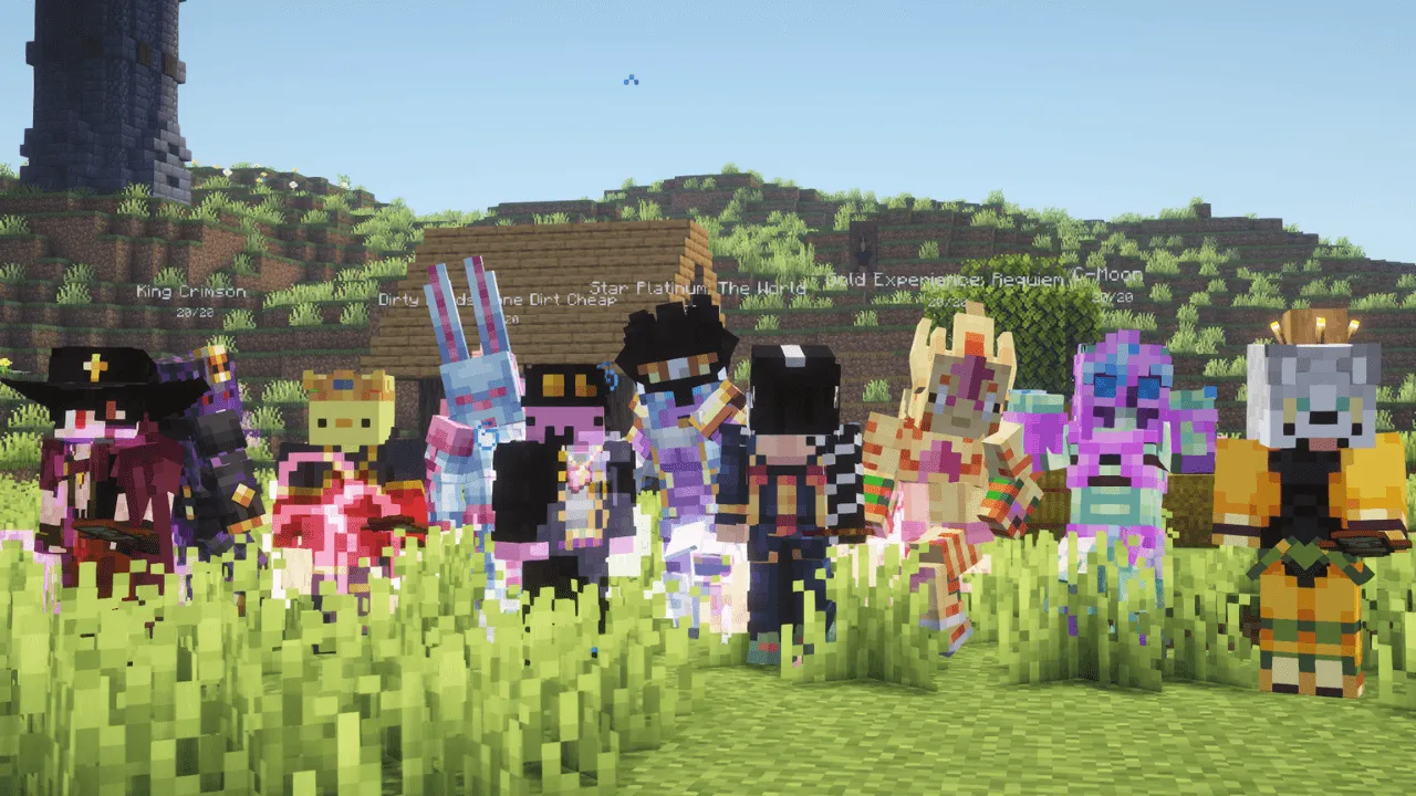 Jojo's Bizarre Fantasy World — скриншот 2 (Модпаки, Minecraft)
