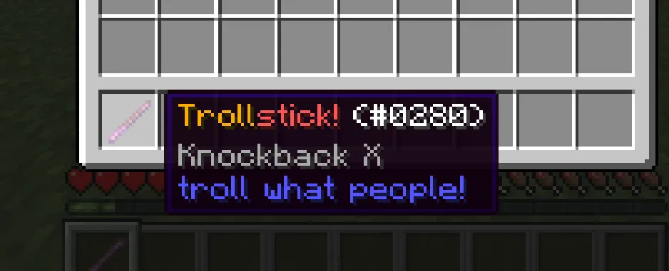 Trollstick, Плагины, Minecraft