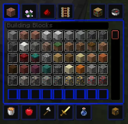 Only Blue Gui — скриншот 5 (Текстуры, Minecraft)