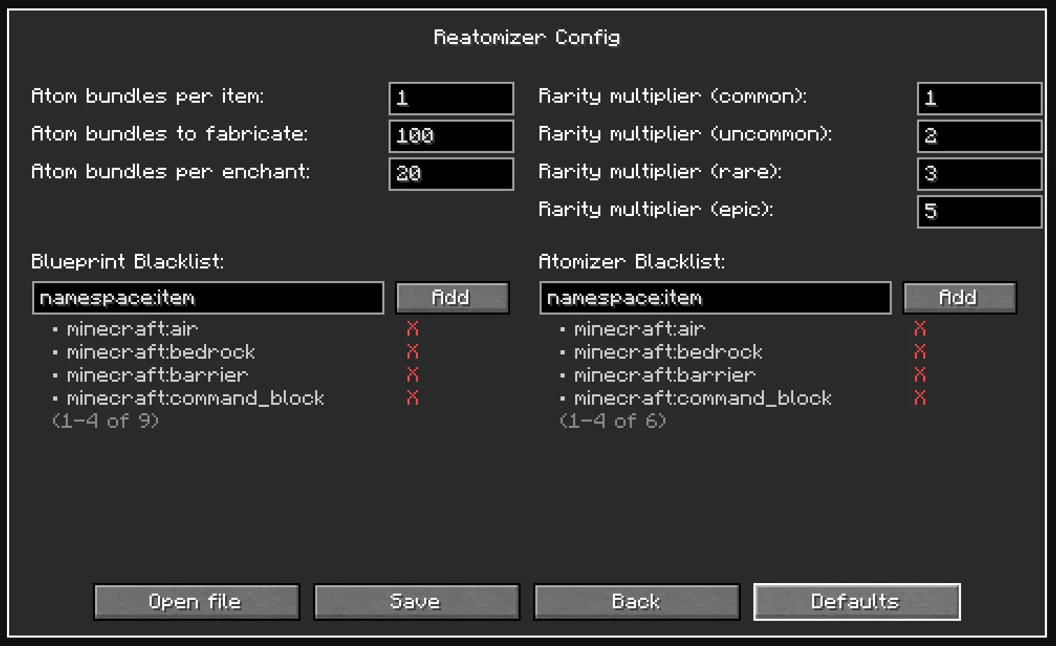 ReAtomizer — скриншот 1 (Моды, Minecraft)